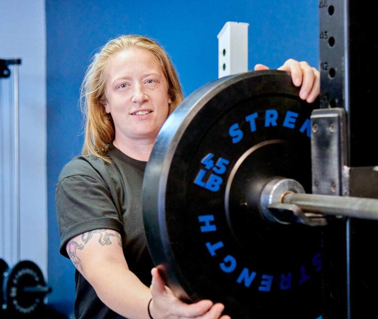 portrait of coah tiara moving a weight