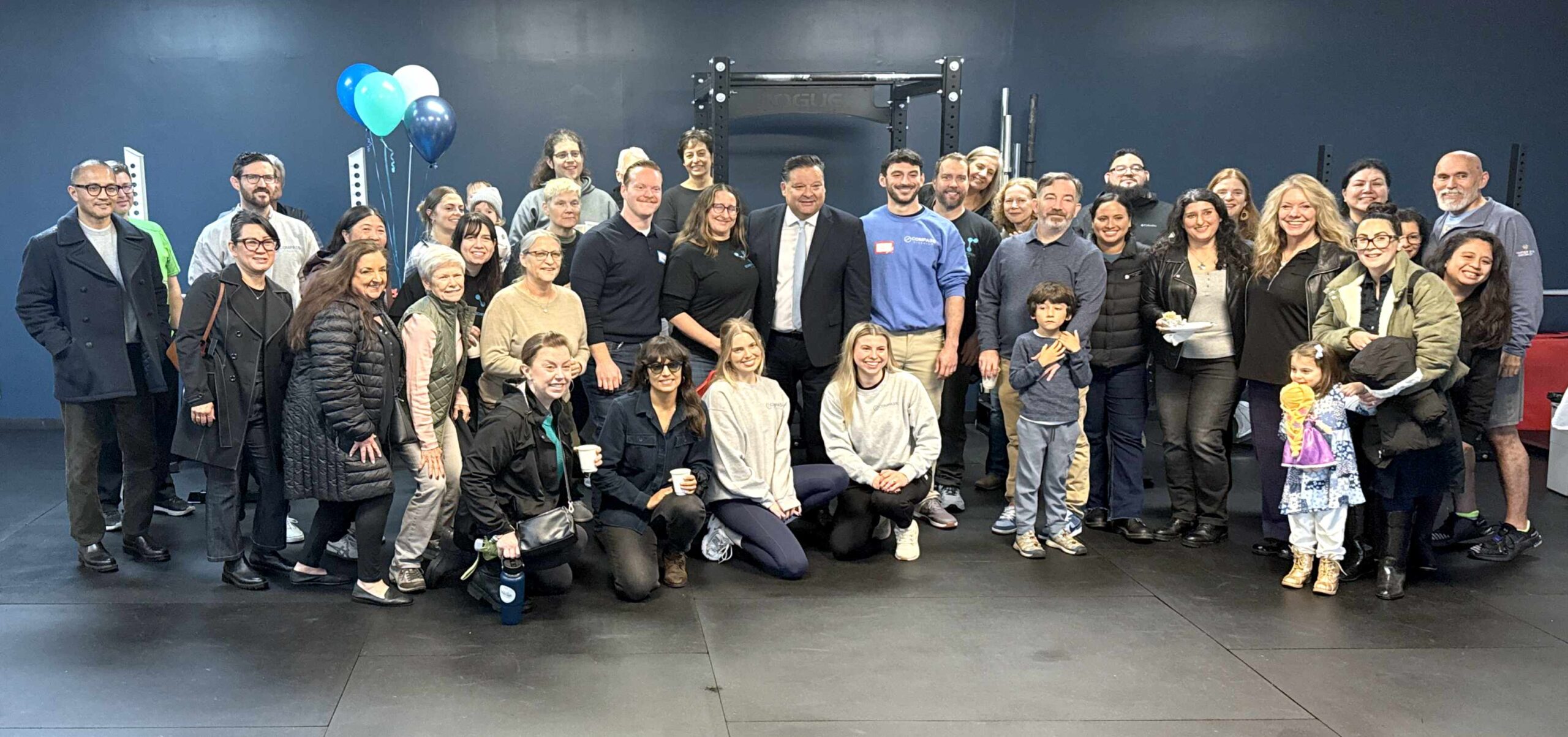 group photo at the grand opening of echo motion