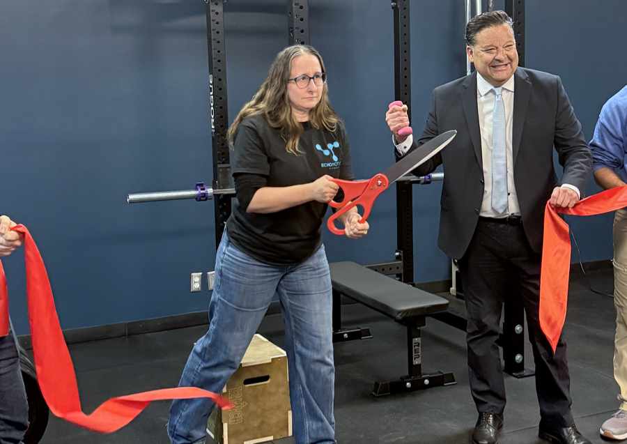 Echo Motion Fitness ribbon cutting with the Mayor of Pasadena