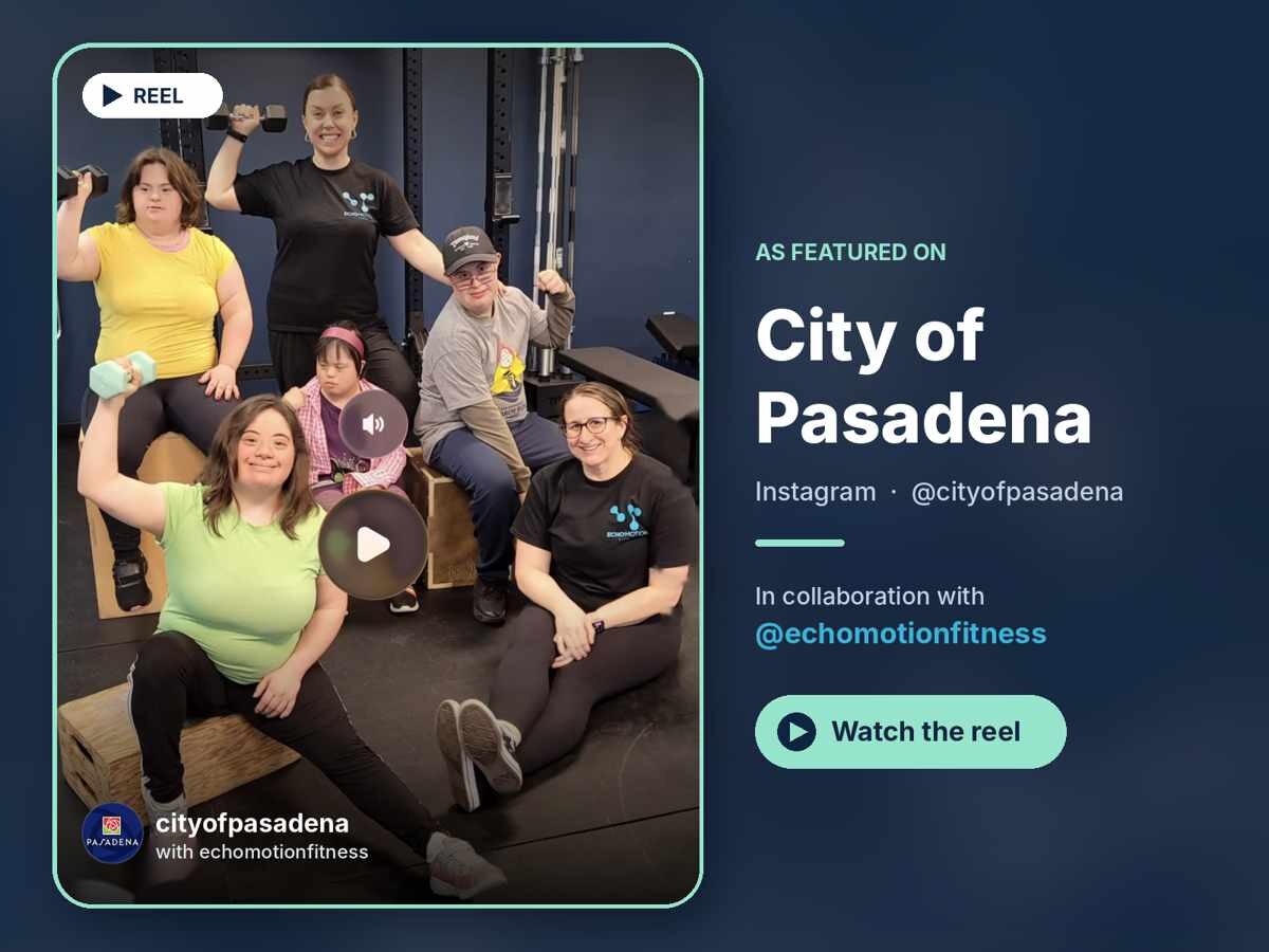 The City of Pasadena feature on Echo Motion Fitness